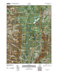 Urbana West Ohio Historical topographic map, 1:24000 scale, 7.5 X 7.5 Minute, Year 2010
