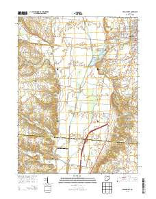 Urbana West Ohio Historical topographic map, 1:24000 scale, 7.5 X 7.5 Minute, Year 2013