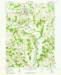 Utica Ohio Historical topographic map, 1:24000 scale, 7.5 X 7.5 Minute, Year 1961