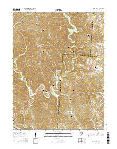 Vales Mills Ohio Current topographic map, 1:24000 scale, 7.5 X 7.5 Minute, Year 2016