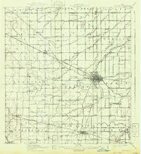 Van Wert Ohio Historical topographic map, 1:62500 scale, 15 X 15 Minute, Year 1914