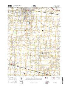 Van Wert Ohio Current topographic map, 1:24000 scale, 7.5 X 7.5 Minute, Year 2016