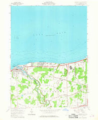 Vermilion East Ohio Historical topographic map, 1:24000 scale, 7.5 X 7.5 Minute, Year 1959