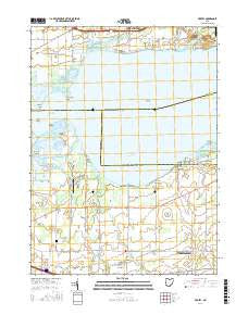 Vickery Ohio Current topographic map, 1:24000 scale, 7.5 X 7.5 Minute, Year 2016