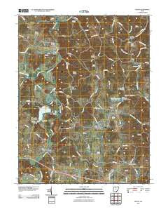 Vinton Ohio Historical topographic map, 1:24000 scale, 7.5 X 7.5 Minute, Year 2010