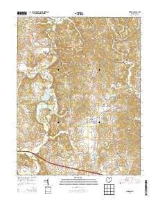 Vinton Ohio Historical topographic map, 1:24000 scale, 7.5 X 7.5 Minute, Year 2013