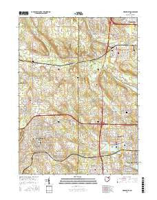 Wadsworth Ohio Current topographic map, 1:24000 scale, 7.5 X 7.5 Minute, Year 2016