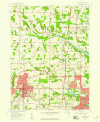 Wadsworth Ohio Historical topographic map, 1:24000 scale, 7.5 X 7.5 Minute, Year 1958
