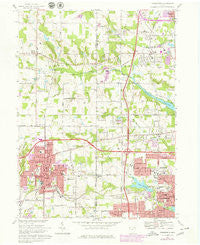 Wadsworth Ohio Historical topographic map, 1:24000 scale, 7.5 X 7.5 Minute, Year 1969