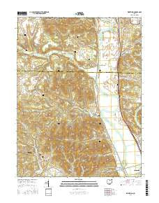 Wakefield Ohio Current topographic map, 1:24000 scale, 7.5 X 7.5 Minute, Year 2016