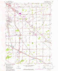 Walbridge Ohio Historical topographic map, 1:24000 scale, 7.5 X 7.5 Minute, Year 1965