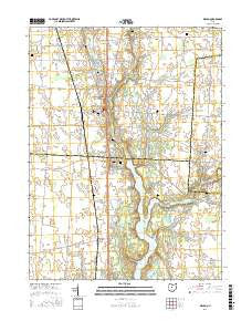 Waldo Ohio Current topographic map, 1:24000 scale, 7.5 X 7.5 Minute, Year 2016