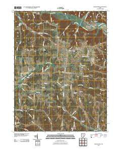 Walhonding Ohio Historical topographic map, 1:24000 scale, 7.5 X 7.5 Minute, Year 2010