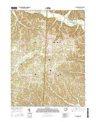 Walhonding Ohio Current topographic map, 1:24000 scale, 7.5 X 7.5 Minute, Year 2016