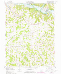 Walhonding Ohio Historical topographic map, 1:24000 scale, 7.5 X 7.5 Minute, Year 1961