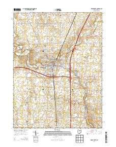 Wapakoneta Ohio Historical topographic map, 1:24000 scale, 7.5 X 7.5 Minute, Year 2013