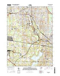 Warren Ohio Current topographic map, 1:24000 scale, 7.5 X 7.5 Minute, Year 2016