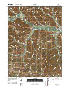 Warsaw Ohio Historical topographic map, 1:24000 scale, 7.5 X 7.5 Minute, Year 2010