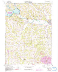Warsaw Ohio Historical topographic map, 1:24000 scale, 7.5 X 7.5 Minute, Year 1962