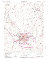 Washington Court House Ohio Historical topographic map, 1:24000 scale, 7.5 X 7.5 Minute, Year 1961