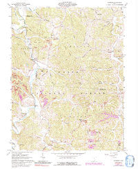 Waterloo Ohio Historical topographic map, 1:24000 scale, 7.5 X 7.5 Minute, Year 1961