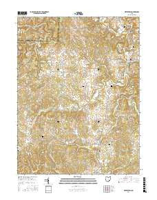 Watertown Ohio Current topographic map, 1:24000 scale, 7.5 X 7.5 Minute, Year 2016