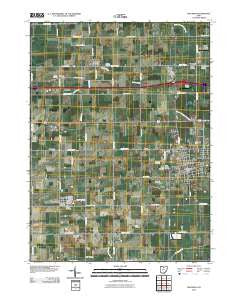 Wauseon Ohio Historical topographic map, 1:24000 scale, 7.5 X 7.5 Minute, Year 2010