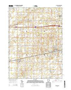 Wauseon Ohio Historical topographic map, 1:24000 scale, 7.5 X 7.5 Minute, Year 2013