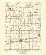 Wauseon Ohio Historical topographic map, 1:62500 scale, 15 X 15 Minute, Year 1911