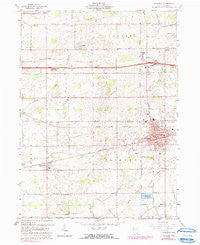 Wauseon Ohio Historical topographic map, 1:24000 scale, 7.5 X 7.5 Minute, Year 1960
