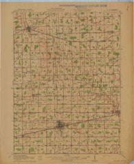 Wauseon Ohio Historical topographic map, 1:62500 scale, 15 X 15 Minute, Year 1913