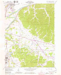 Waverly South Ohio Historical topographic map, 1:24000 scale, 7.5 X 7.5 Minute, Year 1961
