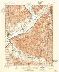 Waverly Ohio Historical topographic map, 1:62500 scale, 15 X 15 Minute, Year 1906