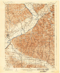 Waverly Ohio Historical topographic map, 1:62500 scale, 15 X 15 Minute, Year 1908