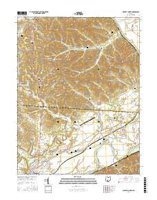 Waverly North Ohio Current topographic map, 1:24000 scale, 7.5 X 7.5 Minute, Year 2016