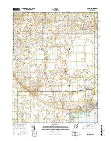 Waynesfield Ohio Current topographic map, 1:24000 scale, 7.5 X 7.5 Minute, Year 2016