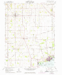 Waynesfield Ohio Historical topographic map, 1:24000 scale, 7.5 X 7.5 Minute, Year 1961