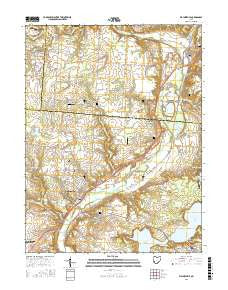 Waynesville Ohio Current topographic map, 1:24000 scale, 7.5 X 7.5 Minute, Year 2016