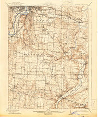 Waynesville Ohio Historical topographic map, 1:62500 scale, 15 X 15 Minute, Year 1915