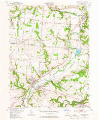 Waynesville Ohio Historical topographic map, 1:24000 scale, 7.5 X 7.5 Minute, Year 1955