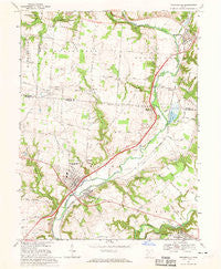 Waynesville Ohio Historical topographic map, 1:24000 scale, 7.5 X 7.5 Minute, Year 1968