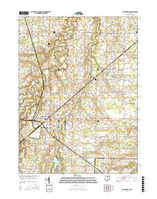 Wellington Ohio Current topographic map, 1:24000 scale, 7.5 X 7.5 Minute, Year 2016