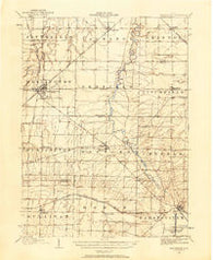 Wellington Ohio Historical topographic map, 1:62500 scale, 15 X 15 Minute, Year 1904