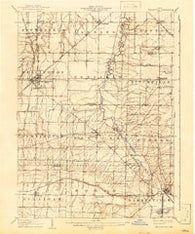 Wellington Ohio Historical topographic map, 1:62500 scale, 15 X 15 Minute, Year 1906