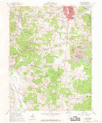Wellston Ohio Historical topographic map, 1:24000 scale, 7.5 X 7.5 Minute, Year 1961