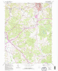 Wellston Ohio Historical topographic map, 1:24000 scale, 7.5 X 7.5 Minute, Year 1961