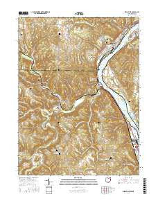 Wellsville Ohio Current topographic map, 1:24000 scale, 7.5 X 7.5 Minute, Year 2016