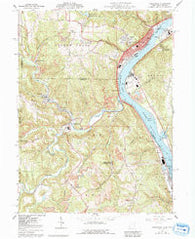 Wellsville Ohio Historical topographic map, 1:24000 scale, 7.5 X 7.5 Minute, Year 1960