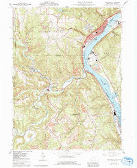 Wellsville Ohio Historical topographic map, 1:24000 scale, 7.5 X 7.5 Minute, Year 1960