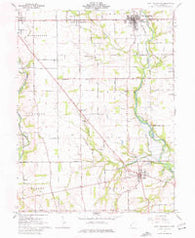 West Alexandria Ohio Historical topographic map, 1:24000 scale, 7.5 X 7.5 Minute, Year 1961